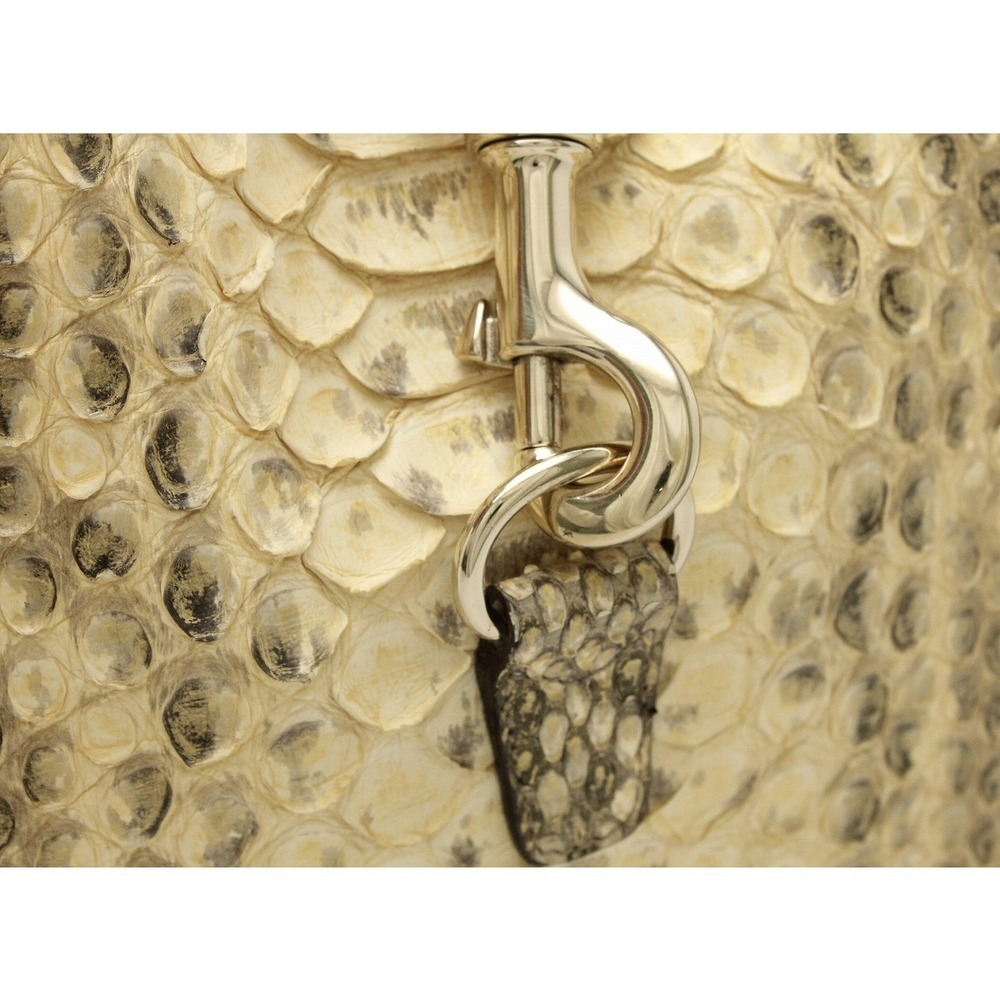 Gucci Python Shoulder Snake Jackie Leather Bag Gr… - image 6